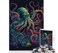 Puzzle da 1000 pezzi per adulti,puzzle Majestic Octopus,giocattoli antistress,regali per donne e uomini,gioco per famiglie,attività divertenti a casa,dimensioni 50x75cm