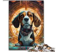 Puzzle da 1000 pezzi per adulti, puzzle meccanico a forma di cane per il divertimento in famiglia, perfetto per le vacanze e le serate di gioco interattive (dimensioni: 26x38cm)