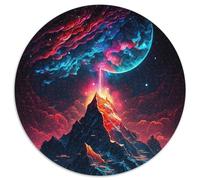 Puzzle da 1000 pezzi per adulti, puzzle mistici con picchi di montagna, regalo di Natale per adolescenti, riduzione dello stress, fantastico per la famiglia (67,5x67,5cm)