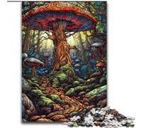 Puzzle da 1000 pezzi per adulti, puzzle mistici fantasy con funghi, ideale come regalo di compleanno o per le feste, gioco da tavolo (dimensioni 26x38cm)