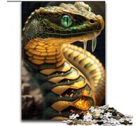 Puzzle da 1000 pezzi per adulti,puzzle mistico del Re Cobra da 1000 pezzi per adulti,rompicapo impegnativo per adolescenti,divertimento per famiglie,regalo fai da te per la casa (dimensioni 26x38cm)