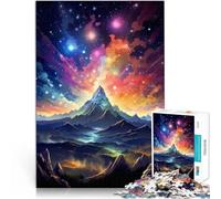 Puzzle da 1000 pezzi per adulti Puzzle Montagna con stelle Puzzle Migliorare l'amore tra le coppie per adolescenti dai 14 anni e oltre 26x38cm