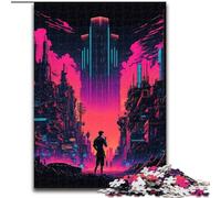 Puzzle da 1000 pezzi per adulti, puzzle Neon Cities, dimensioni 50x75cm, gioco rompicapo, gioco interattivo per famiglie, adatto dai 14 anni in su.
