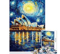 Puzzle da 1000 pezzi per adulti puzzle "Notte stellata - Teatro dell'Opera" gioco rompicapo per adulti migliora la memoria attività divertente da fare a casa (dimensioni 38x26cm)