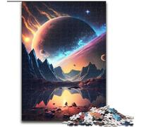 Puzzle da 1000 pezzi per adulti, puzzle Oasi extraterrestre in legno, familiari e amici, sfida rompicapo 1000 pezzi(50x75cm)