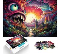 Puzzle da 1000 pezzi per adulti puzzle paesaggio gioco di partecipazione 26 x 38 cm con poster e quiz abbinati per adolescenti dai 14 anni in su