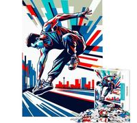 Puzzle da 1000 pezzi per adulti puzzle parkour Wpap puzzle colorato da 1000 pezzi giocattolo decorazione da parete regalo di compleanno gioco stimolante regali (50x75cm)