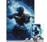 Puzzle da 1000 pezzi per adulti, puzzle per adolescenti con violinista, giochi rilassanti, ideale come regalo per tutta la famiglia (dimensioni 75x50cm)
