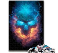Puzzle da 1000 pezzi per adulti, puzzle per adulti con scheletro di fulmine, educativi e di apprendimento, ideali come regalo per tutta la famiglia (75x50cm)
