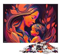 Puzzle da 1000 pezzi per adulti, puzzle per la festa della mamma per bambini, puzzle in legno per adulti, decorazioni per la casa, regali di Natale, 1000 pezzi (75x50 cm)
