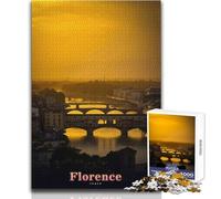 Puzzle da 1000 pezzi per adulti Puzzle Ponte di Firenze Italia Gioco impossibile Regali per donne Giocattoli antistress Dimensioni 50x75cm