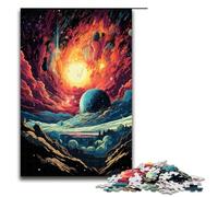 Puzzle da 1000 pezzi per adulti puzzle psichedelici colorati a tema spaziale regali di compleanno regali per adolescenti dai 14 anni in su (dimensioni 75x50 cm)