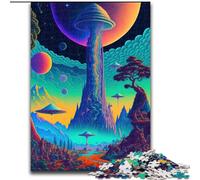 Puzzle da 1000 pezzi per adulti,puzzle psichedelici con tema natura,puzzle da 1000 pezzi per adulti,rompicapo stimolante per adolescenti,perfetto come decorazione per la casa o come regalo 26x38cm