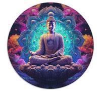 Puzzle da 1000 pezzi per adulti, puzzle psichedelici di Buddha per adulti, impegnativo gioco d'arte fai da te per appassionati, regalo perfetto per il relax (67,5x67,5 cm)