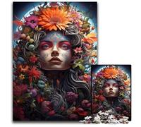 Puzzle da 1000 pezzi per adulti,puzzle psichedelici e raffiguranti donne felici,perfetti per il divertimento in famiglia,giochi di società,bomboniere per feste di compleanno,19,68x29,52 pollici.