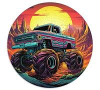 Puzzle da 1000 pezzi per adulti, puzzle psichedelico a forma di camion, regalo di Natale per adulti, ideale per ufficio, camera da letto, soggiorno 67,5x67,5 cm