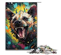 Puzzle da 1000 pezzi per adulti puzzle psichedelico colorato di iene gioco pratico 1000 pezzi (38x26 cm)