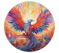 Puzzle da 1000 pezzi per adulti, puzzle psichedelico raffigurante un uccello fenice, gioco di attività per famiglie per adolescenti, rompicapo stimolante (67,5x67,5 cm)