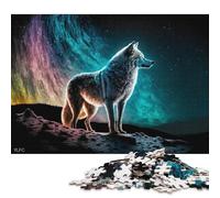 Puzzle da 1000 pezzi per adulti, puzzle quadrati creativi di Lone Wolf per adulti, puzzle di carta, puzzle per la decorazione della casa, 38x26 cm/1000 pezzi