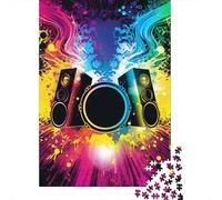 Puzzle da 1000 pezzi per adulti, puzzle quadrato sonoro per adulti e puzzle di carta, decorazioni per la casa, regali di Natale, 38x26 cm/1000 pezzi