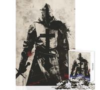 Puzzle da 1000 pezzi per adulti puzzle regali il cavaliere minimalismo decorazione per la casa giocattoli regalo divertente gioco rompicapo sfida educativa dimensioni 50x75cm