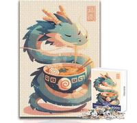 Puzzle da 1000 pezzi per adulti, puzzle regalo, drago che mangia ramen, rompicapo, giochi per famiglie, analisi e logica, giocattoli fai da te, dimensioni 50x75cm
