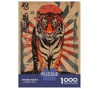 Puzzle Da 1000 Pezzi Per Adulti Puzzle Rising Sun Flag Tiger Puzzle Per Adolescenti Giochi Rilassanti Corsa Di Velocità Regali Di Natale E Compleanno 70x50cm/1000pcs