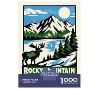 Puzzle Da 1000 Pezzi Per Adulti Puzzle Rocky Mountain National Park Poster Puzzle Giocattolo Decorazione Da Parete Ma Divertente E Umoristico Divertimento A Casa Attività, 52x38cm/1000pcs