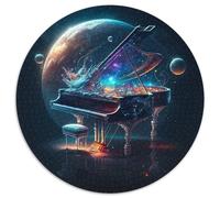 Puzzle da 1000 pezzi per adulti, puzzle rotondi in cartone "Piano Cosmico", perfetti per il divertimento in famiglia a Natale, Ringraziamento, compleanni e Pasqua (dimensioni 67,5x67,5 cm)