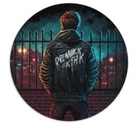 Puzzle da 1000 pezzi per adulti, puzzle rotondo Street Punk, sviluppa la coordinazione occhio-mano, perfetto come regalo di compleanno (67,5x67,5 cm)