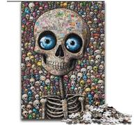 Puzzle da 1000 pezzi per adulti, puzzle scheletro impossibile per adulti 26X38cm, regalo perfetto per genitori, amanti, amici - età 14+