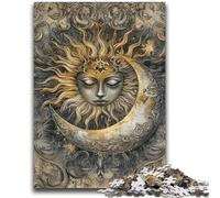 Puzzle da 1000 pezzi per adulti, puzzle Sole e Luna per adolescenti, antistress per ammazzare il tempo durante le vacanze, per migliorare l'amore tra coppie (38x26cm)