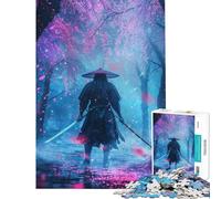 Puzzle da 1000 pezzi per adulti puzzle solitario Sakura Samurai aiuta ad allenare la mente taglio di precisione gioco impossibile adatto a partire dai 14 anni (50x75cm)