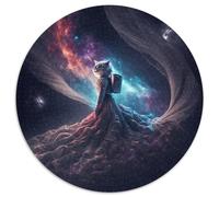 Puzzle da 1000 pezzi per adulti, Puzzle Space Cat per adulti, Gioco interattivo per famiglie, Regalo artigianale con grafica colorata 67,5x67,5 cm