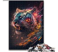 Puzzle da 1000 pezzi per adulti, Puzzle Space Tiger in cartone, ideale come regalo di compleanno o per le vacanze, giocattolo da gioco per feste, 1000 pezzi(26x38cm)