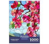Puzzle Da 1000 Pezzi Per Adulti Puzzle Stained Glass Spring Blossoms Puzzle Giocattolo Decorazione Da Parete Ma Divertente E Umoristico Divertimento A Casa Attività, 70x50cm/1000pcs
