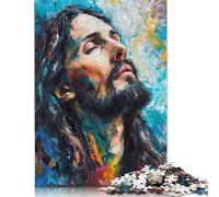 Puzzle da 1000 pezzi per adulti, puzzle standard "La Divina Serenità di Gesù", decorazione per la famiglia, giocattolo educativo (75x50 cm)