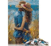 Puzzle da 1000 pezzi per adulti, puzzle standard, puzzle "Love at The Beach", decorazione per la famiglia, giocattolo educativo, gioco da 1000 pezzi (75x50 cm)