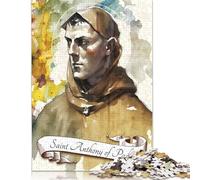 Puzzle da 1000 pezzi per adulti, puzzle standard "Sant'Antonio da Padova", decorazione per la famiglia, giocattolo educativo (38x26 cm)