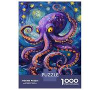 Puzzle Da 1000 Pezzi Per Adulti Puzzle Starry Octopus Per Adulti Giocattoli Antistress Per Divertimento in Famiglia Attività Divertenti A Casa 38x26cm/1000pcs