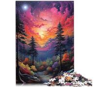Puzzle da 1000 pezzi per adulti puzzle stelle brillanti nella foresta impegnativo puzzle difficile regalo divertente 50 x 74,9 cm per adolescenti dai 14 anni in su