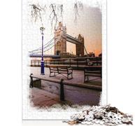 Puzzle da 1000 pezzi per adulti, puzzle sulla neve di Londra, giocattoli di decompressione, puzzle per la casa, giochi di puzzle, regali interessanti, 38x26 cm/1000 pezzi