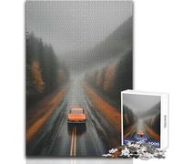 Puzzle da 1000 pezzi per adulti, puzzle Sur Ma Route Forest Drive, gioco impegnativo, giocattoli, sfide difficili, idee regalo, dimensioni 50x75cm