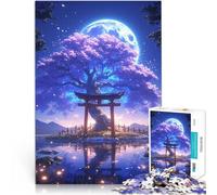 Puzzle da 1000 pezzi per adulti Puzzle Torii Gate e Albero della Vita Puzzle educativo Gioco familiare per adolescenti dai 14 anni in poi 26x38cm