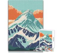 Puzzle da 1000 pezzi per adulti, puzzle Tramonto sull'Everest, giocattoli, giochi educativi per il divertimento in famiglia, opera d'arte, regalo, dimensioni 50x75cm