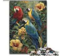 Puzzle da 1000 pezzi per adulti, puzzle "Tre Aquile" in legno, idea regalo per le feste, opera d'arte umoristica, disegno dettagliato, dimensioni 50X75cm