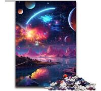 Puzzle da 1000 pezzi per adulti, puzzle Universo colorato, realizzati in cartone, per adolescenti e famiglie, perfetto regalo di Natale, 1000 pezzi(26x38cm)