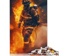 Puzzle da 1000 pezzi per adulti | Puzzle Vigile del fuoco in fiamme | Puzzle da 1000 pezzi, giochi educativi, decorazione per la casa, puzzle da 1000 pezzi (38x26 cm)