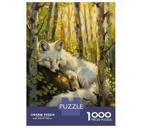 Puzzle Da 1000 Pezzi Per Adulti Puzzle White Fox Fairy Tale Magic Puzzle Giocattolo Decorazione Da Parete Ma Divertente E Umoristico Divertimento A Casa Attività, 38x26cm/1000pcs