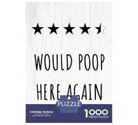 Puzzle Da 1000 Pezzi Per Adulti Puzzle Would Poop Here Again Puzzle Per Adulti Giochi Rilassanti Analisi E Logica Divertimento A Casa Attività, 52x38cm/1000pcs